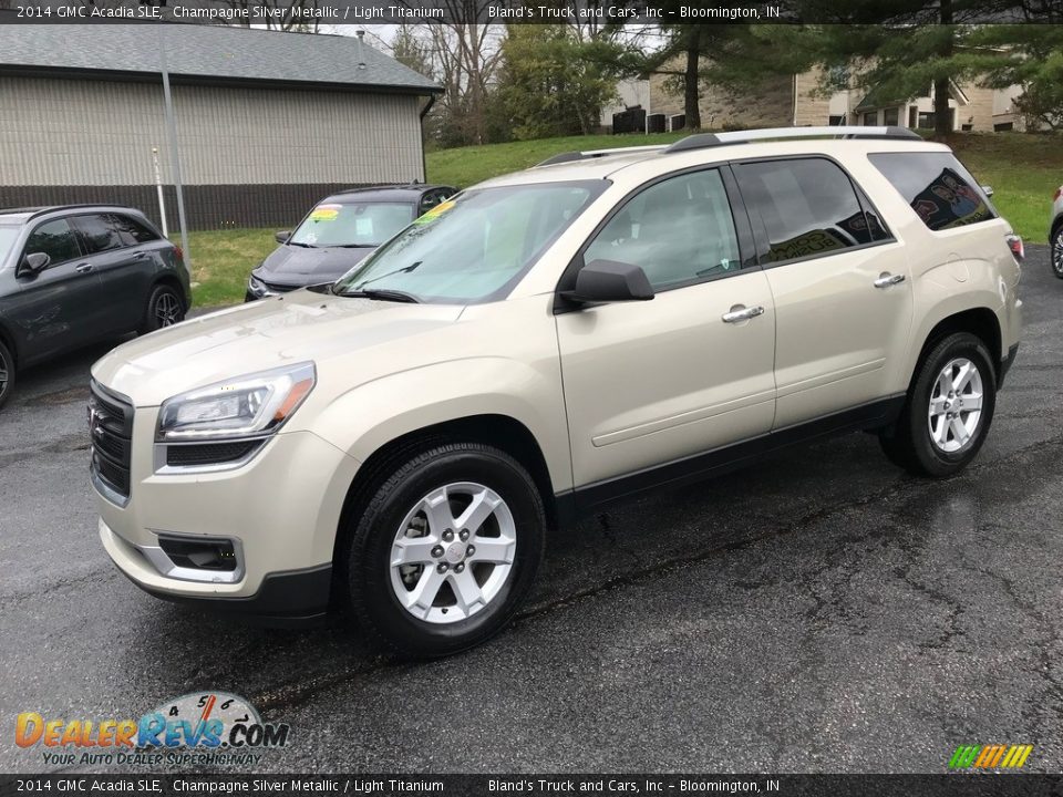 2014 GMC Acadia SLE Champagne Silver Metallic / Light Titanium Photo #2