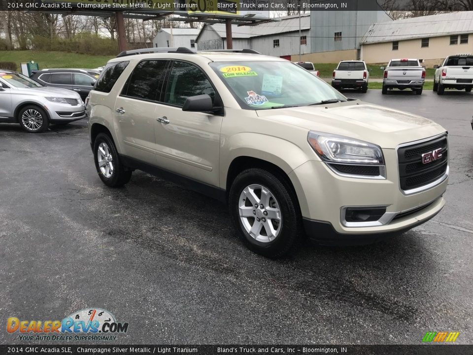 2014 GMC Acadia SLE Champagne Silver Metallic / Light Titanium Photo #4