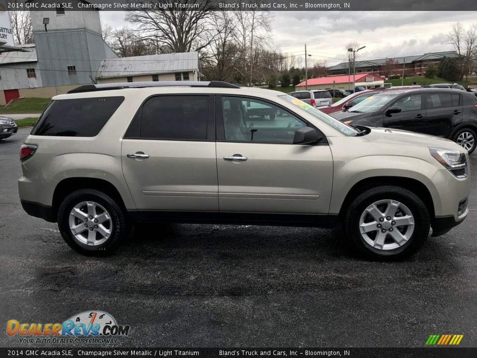 2014 GMC Acadia SLE Champagne Silver Metallic / Light Titanium Photo #5