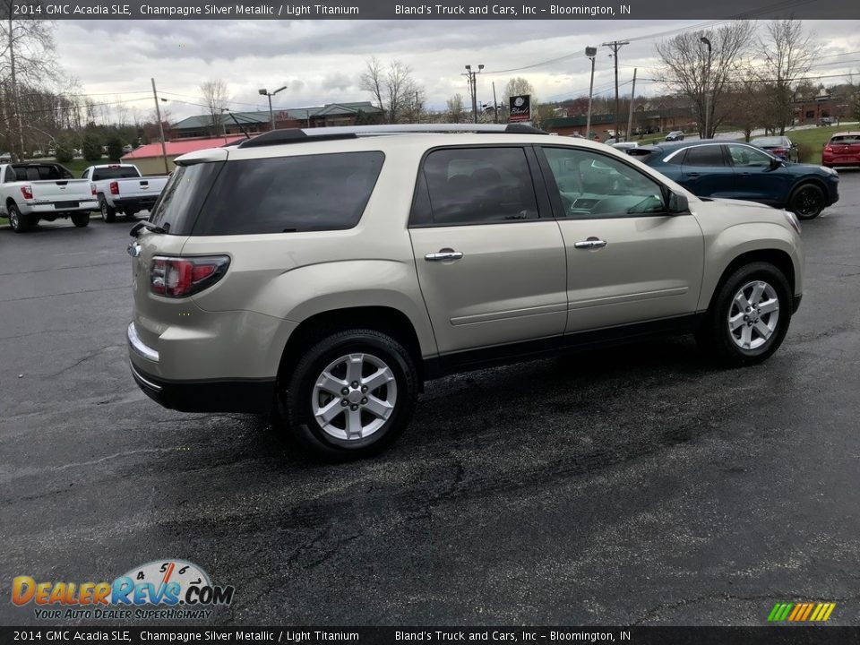 2014 GMC Acadia SLE Champagne Silver Metallic / Light Titanium Photo #6