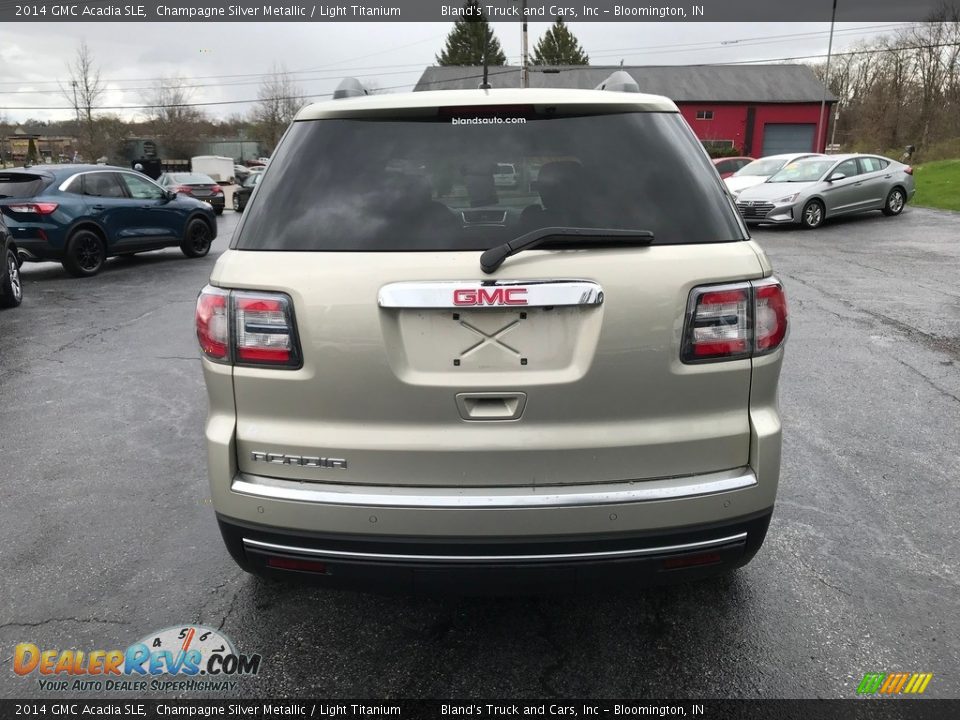 2014 GMC Acadia SLE Champagne Silver Metallic / Light Titanium Photo #7