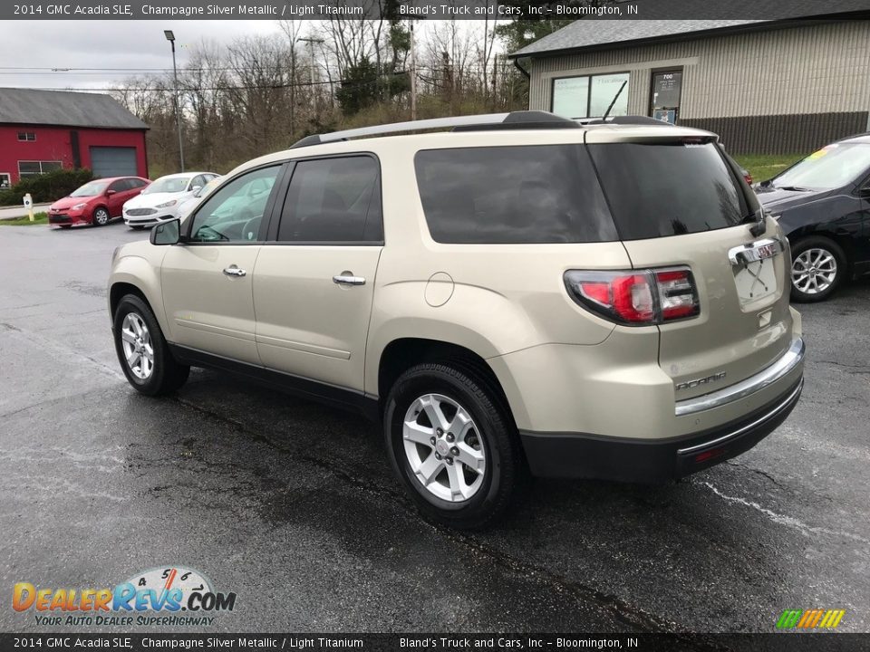 2014 GMC Acadia SLE Champagne Silver Metallic / Light Titanium Photo #11