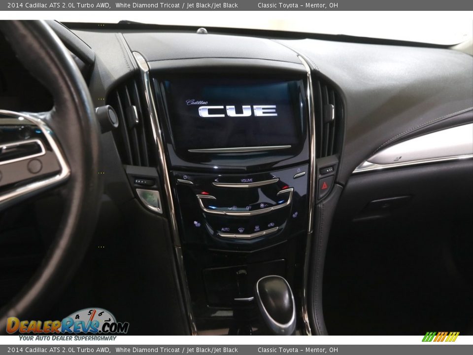 2014 Cadillac ATS 2.0L Turbo AWD White Diamond Tricoat / Jet Black/Jet Black Photo #9