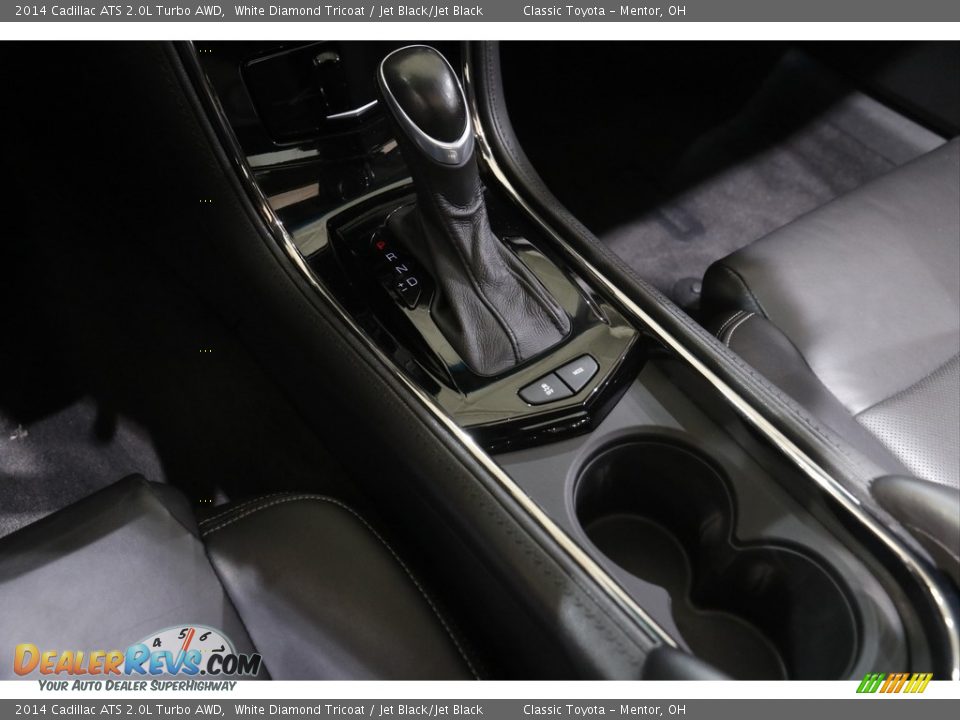 2014 Cadillac ATS 2.0L Turbo AWD White Diamond Tricoat / Jet Black/Jet Black Photo #15