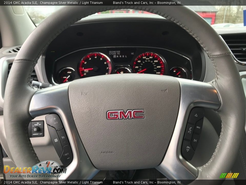 2014 GMC Acadia SLE Champagne Silver Metallic / Light Titanium Photo #20