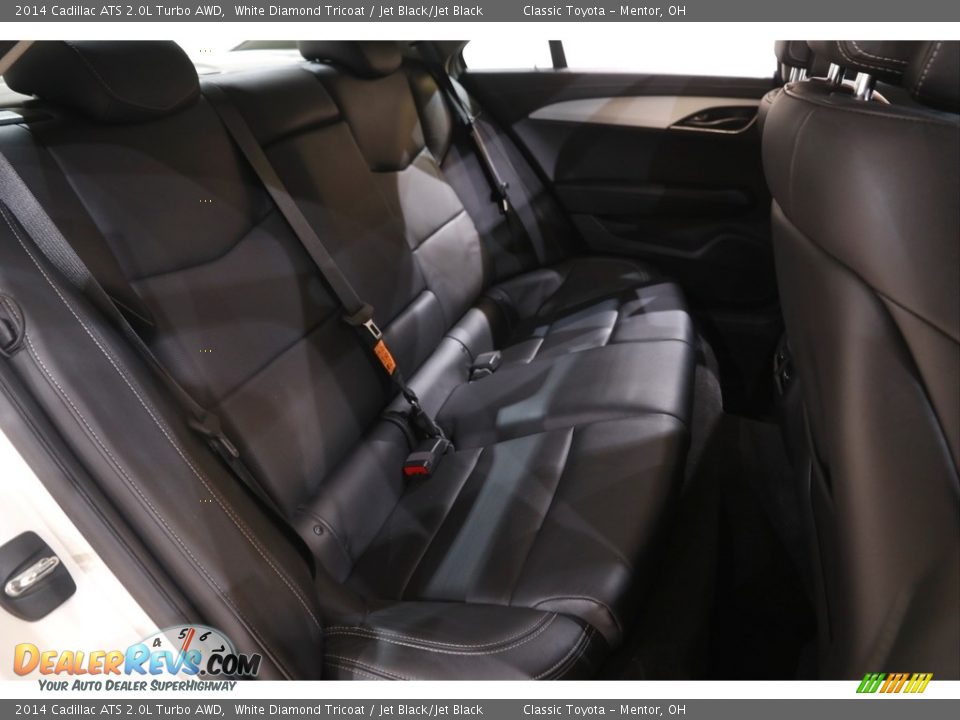 2014 Cadillac ATS 2.0L Turbo AWD White Diamond Tricoat / Jet Black/Jet Black Photo #17