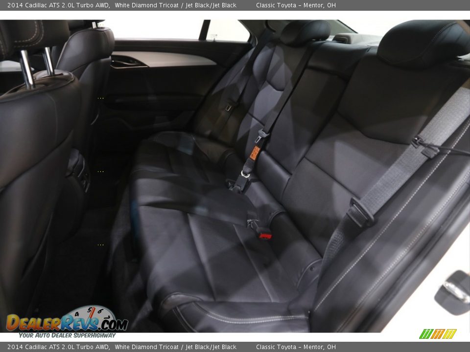 2014 Cadillac ATS 2.0L Turbo AWD White Diamond Tricoat / Jet Black/Jet Black Photo #18