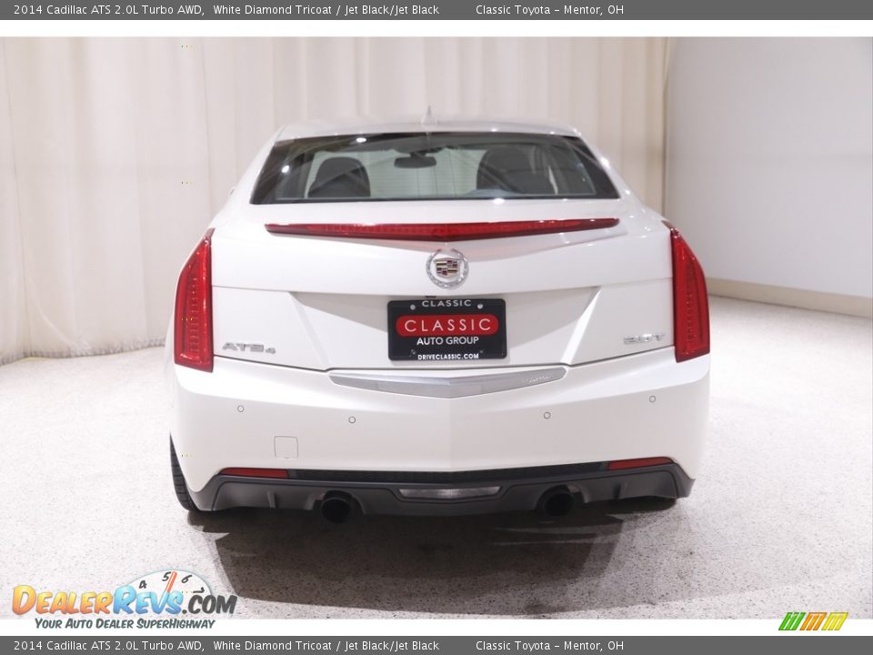 2014 Cadillac ATS 2.0L Turbo AWD White Diamond Tricoat / Jet Black/Jet Black Photo #19