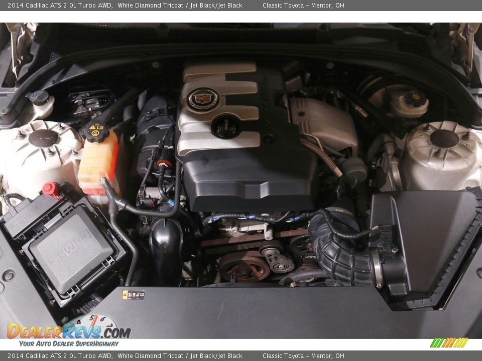 2014 Cadillac ATS 2.0L Turbo AWD White Diamond Tricoat / Jet Black/Jet Black Photo #20