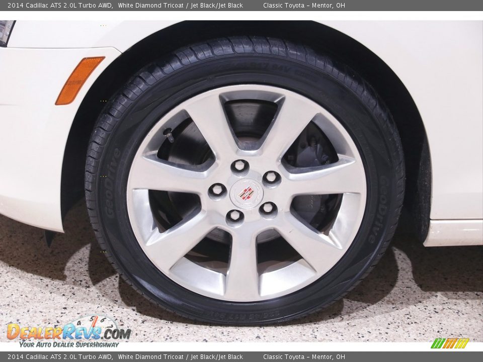 2014 Cadillac ATS 2.0L Turbo AWD White Diamond Tricoat / Jet Black/Jet Black Photo #21