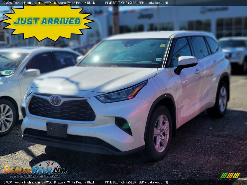 2020 Toyota Highlander L AWD Blizzard White Pearl / Black Photo #1