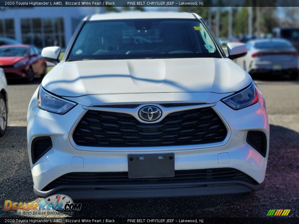 2020 Toyota Highlander L AWD Blizzard White Pearl / Black Photo #2