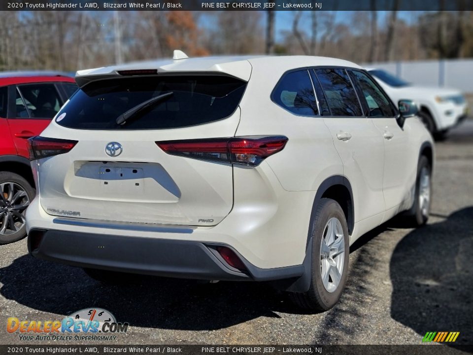 2020 Toyota Highlander L AWD Blizzard White Pearl / Black Photo #4