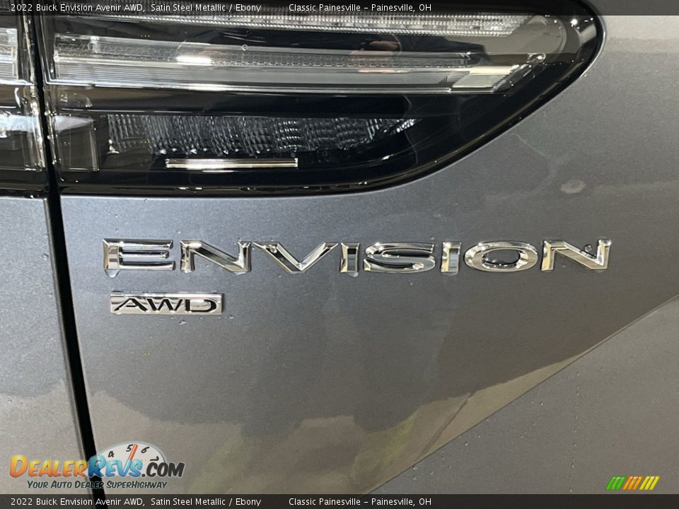 2022 Buick Envision Avenir AWD Satin Steel Metallic / Ebony Photo #33