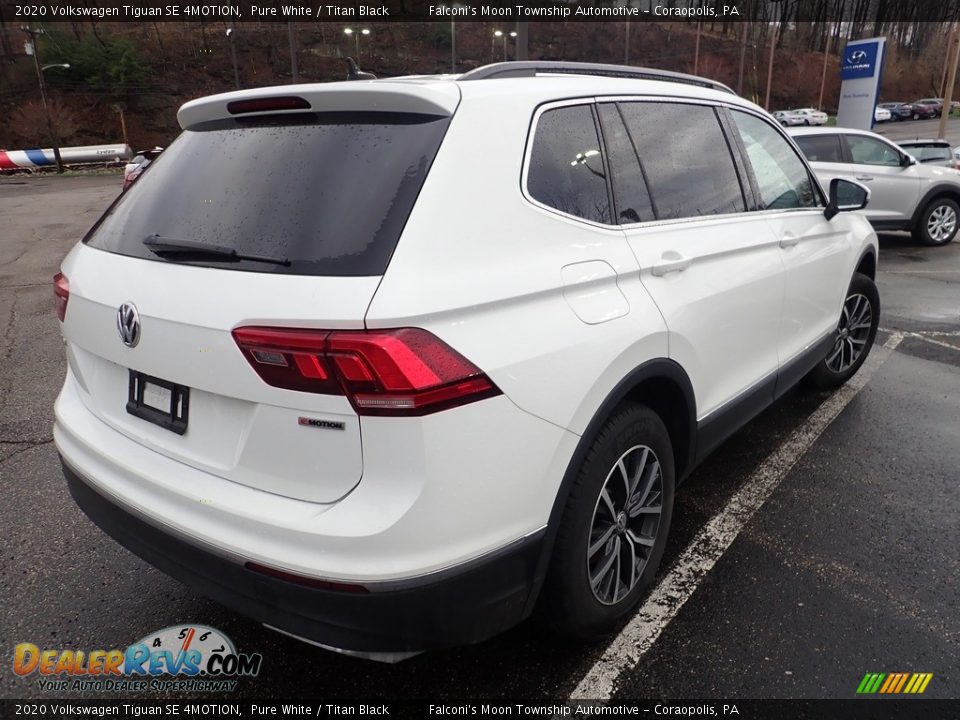 2020 Volkswagen Tiguan SE 4MOTION Pure White / Titan Black Photo #4