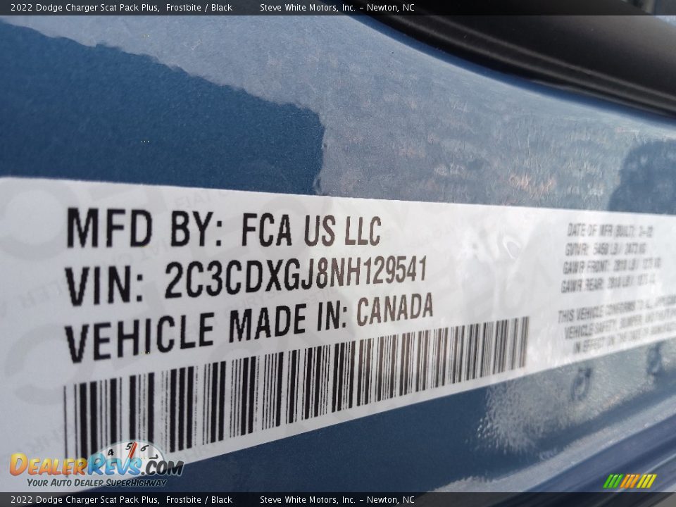 2022 Dodge Charger Scat Pack Plus Frostbite / Black Photo #30