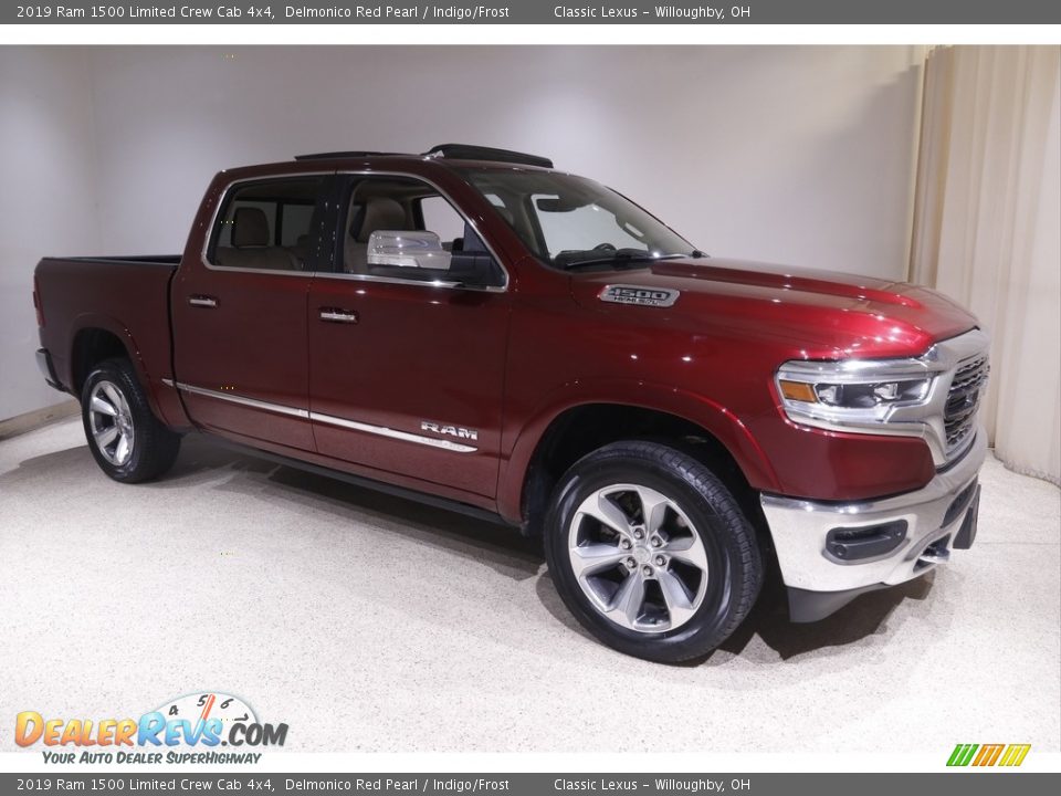 2019 Ram 1500 Limited Crew Cab 4x4 Delmonico Red Pearl / Indigo/Frost Photo #1