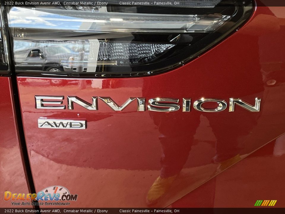 2022 Buick Envision Avenir AWD Cinnabar Metallic / Ebony Photo #33