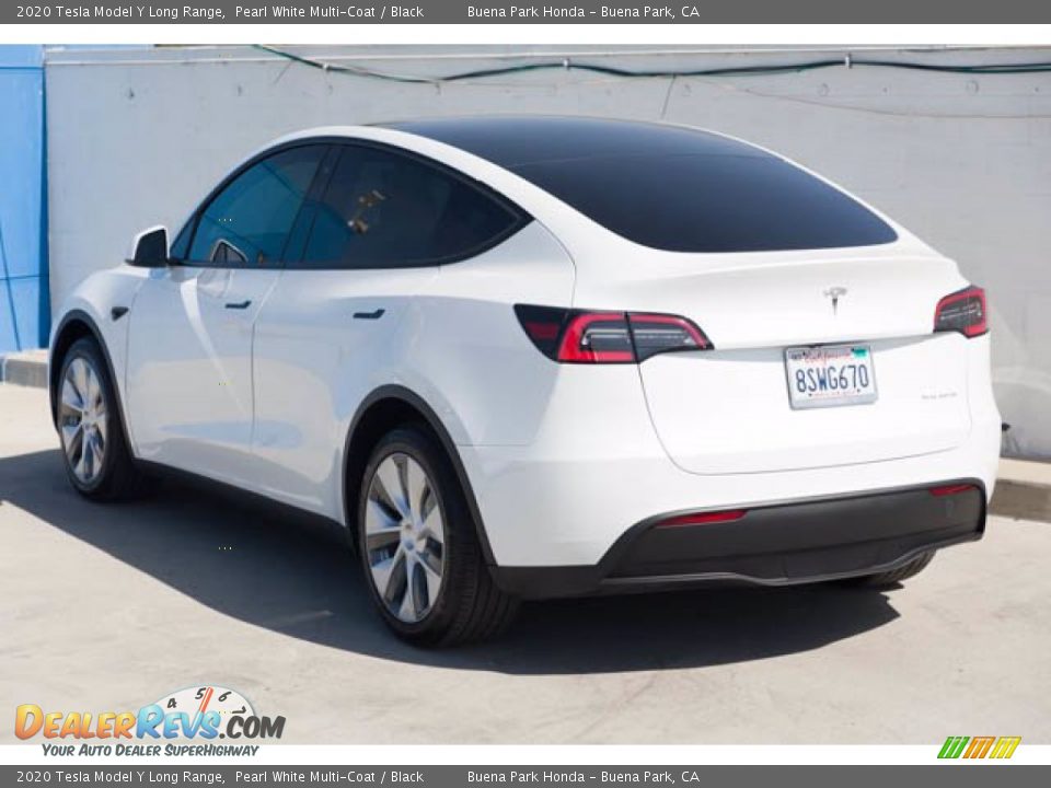 2020 Tesla Model Y Long Range Pearl White Multi-Coat / Black Photo #2