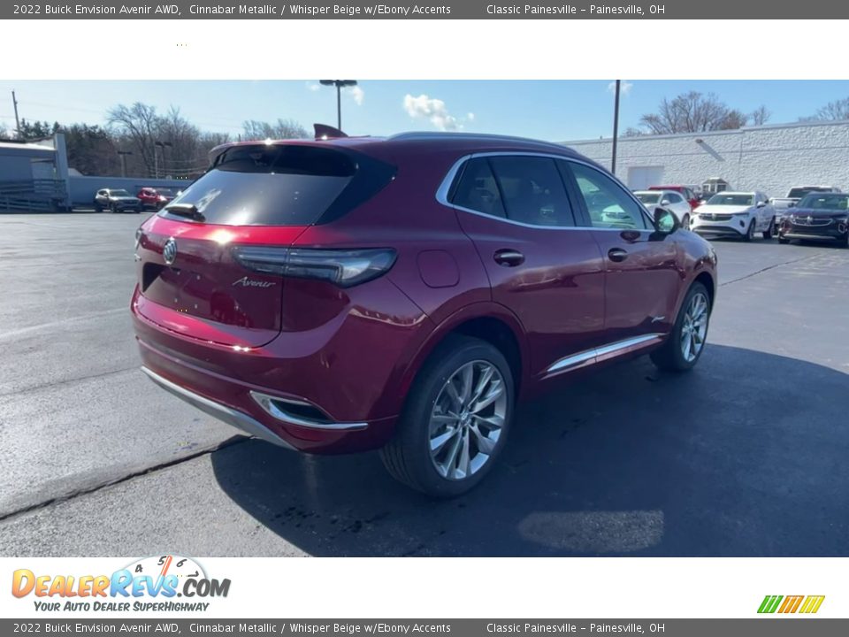 2022 Buick Envision Avenir AWD Cinnabar Metallic / Whisper Beige w/Ebony Accents Photo #8