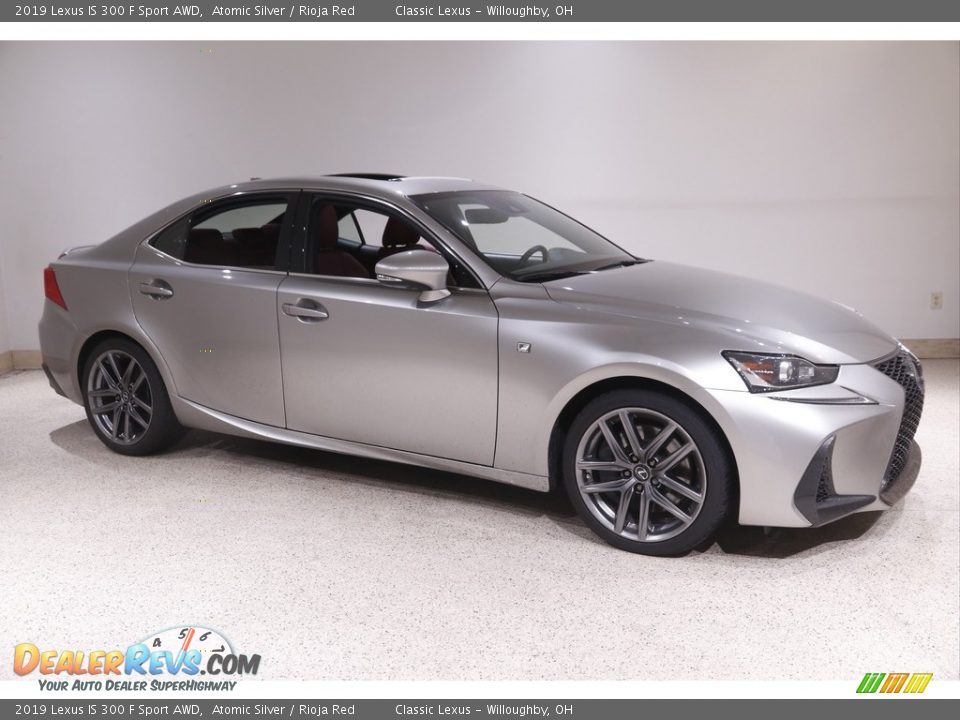 2019 Lexus IS 300 F Sport AWD Atomic Silver / Rioja Red Photo #1