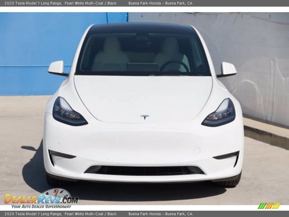 2020 Tesla Model Y Long Range Pearl White Multi-Coat / Black Photo #7