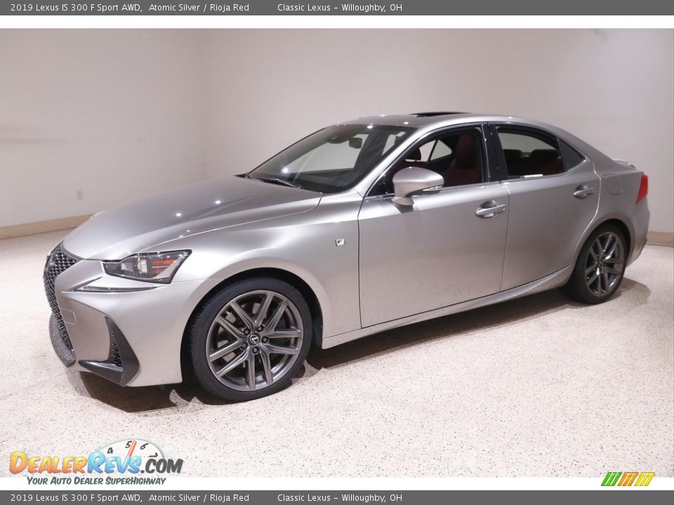 2019 Lexus IS 300 F Sport AWD Atomic Silver / Rioja Red Photo #3