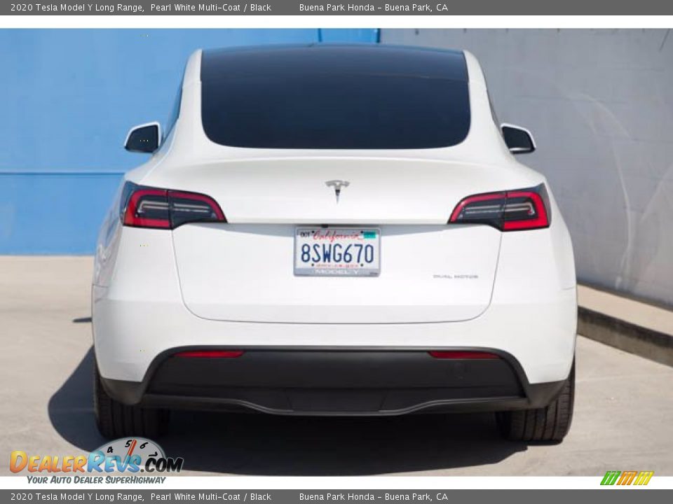2020 Tesla Model Y Long Range Pearl White Multi-Coat / Black Photo #9