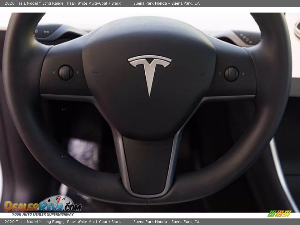 2020 Tesla Model Y Long Range Pearl White Multi-Coat / Black Photo #13