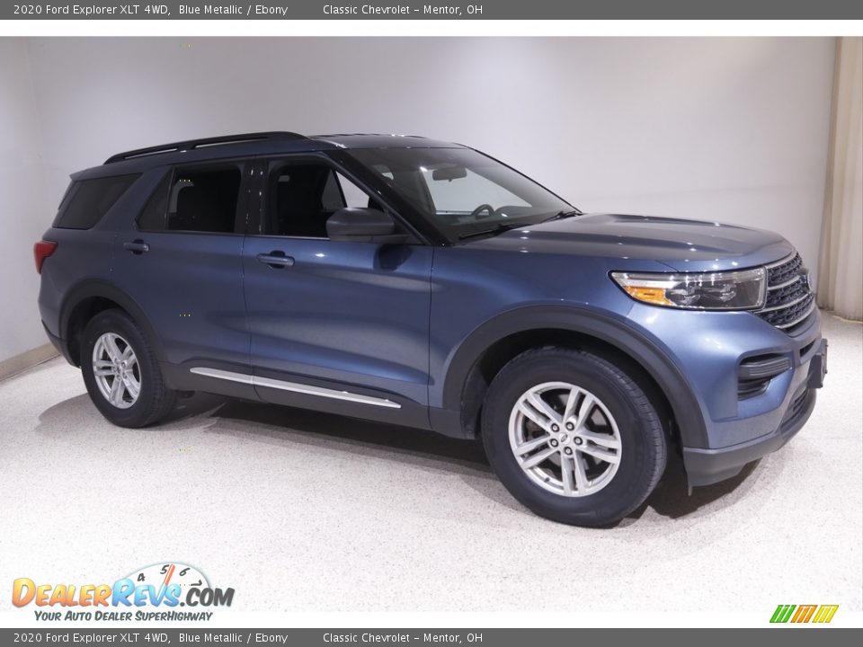 2020 Ford Explorer XLT 4WD Blue Metallic / Ebony Photo #1