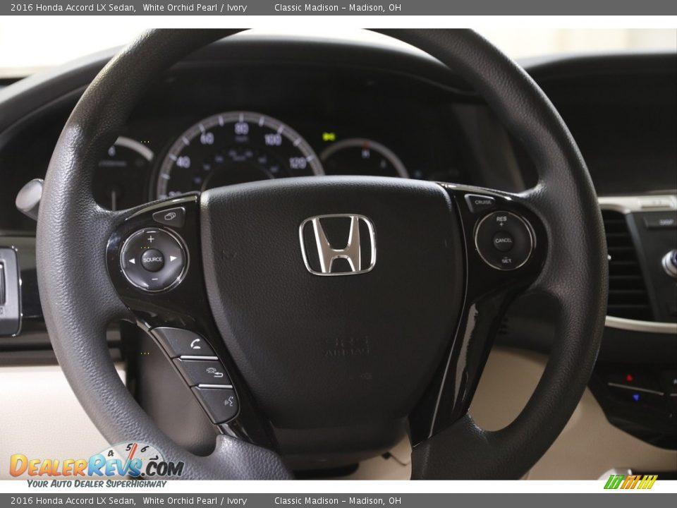 2016 Honda Accord LX Sedan White Orchid Pearl / Ivory Photo #7