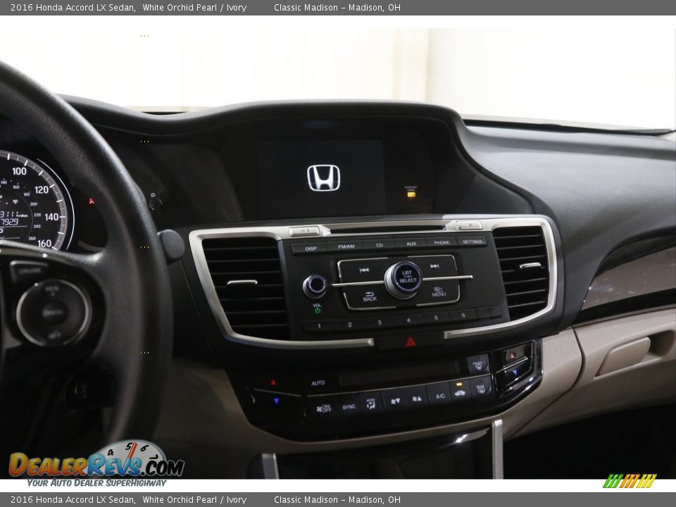 2016 Honda Accord LX Sedan White Orchid Pearl / Ivory Photo #9