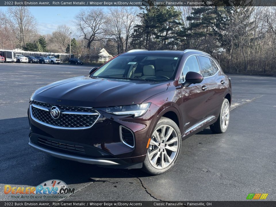 2022 Buick Envision Avenir Rich Garnet Metallic / Whisper Beige w/Ebony Accents Photo #1