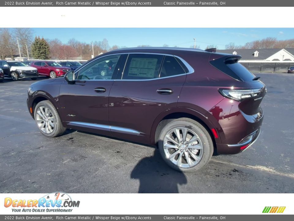 2022 Buick Envision Avenir Rich Garnet Metallic / Whisper Beige w/Ebony Accents Photo #6