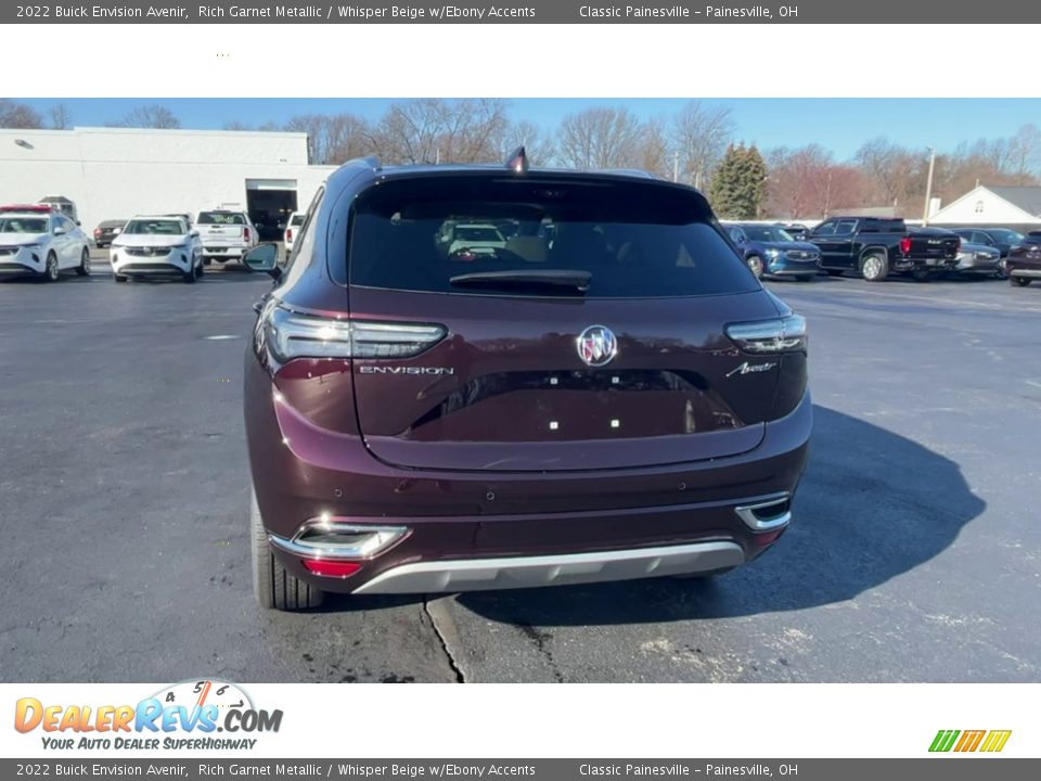 2022 Buick Envision Avenir Rich Garnet Metallic / Whisper Beige w/Ebony Accents Photo #7