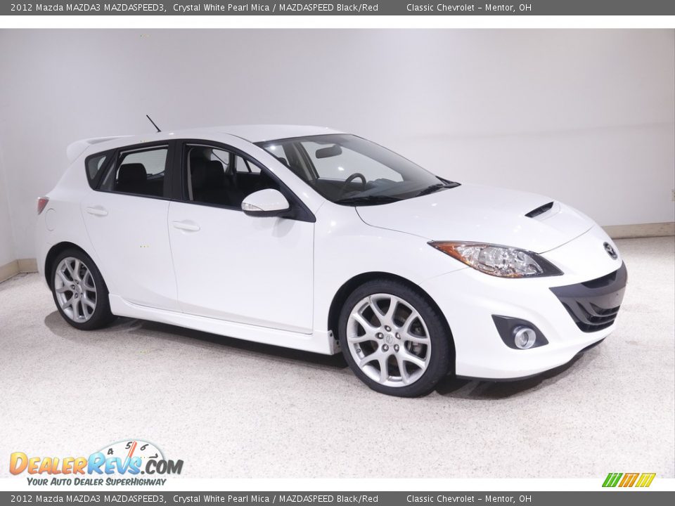 2012 Mazda MAZDA3 MAZDASPEED3 Crystal White Pearl Mica / MAZDASPEED Black/Red Photo #1