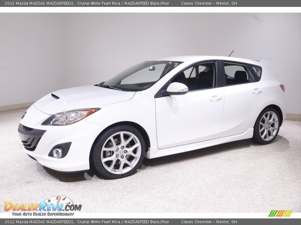 2012 Mazda MAZDA3 MAZDASPEED3 Crystal White Pearl Mica / MAZDASPEED Black/Red Photo #3