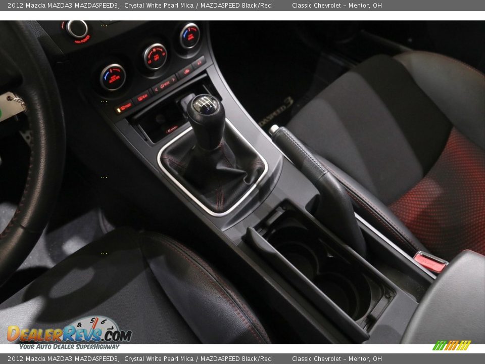 2012 Mazda MAZDA3 MAZDASPEED3 Crystal White Pearl Mica / MAZDASPEED Black/Red Photo #12