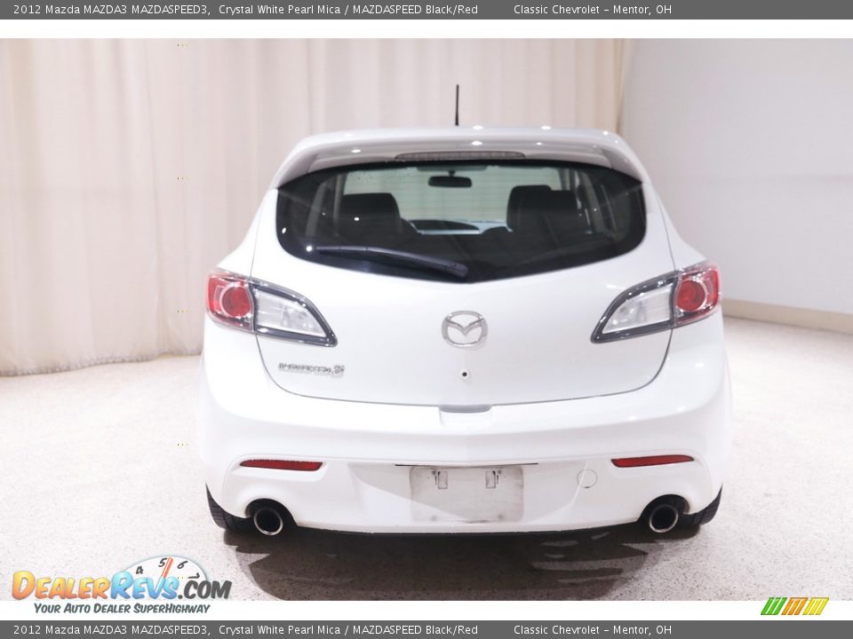 2012 Mazda MAZDA3 MAZDASPEED3 Crystal White Pearl Mica / MAZDASPEED Black/Red Photo #16