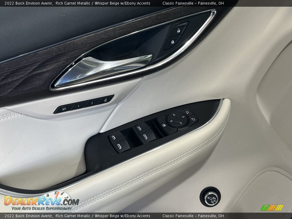 2022 Buick Envision Avenir Rich Garnet Metallic / Whisper Beige w/Ebony Accents Photo #24