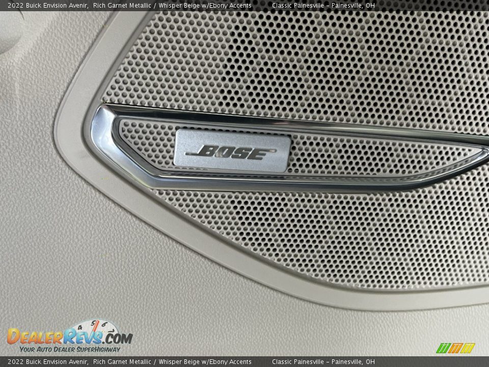 2022 Buick Envision Avenir Rich Garnet Metallic / Whisper Beige w/Ebony Accents Photo #25