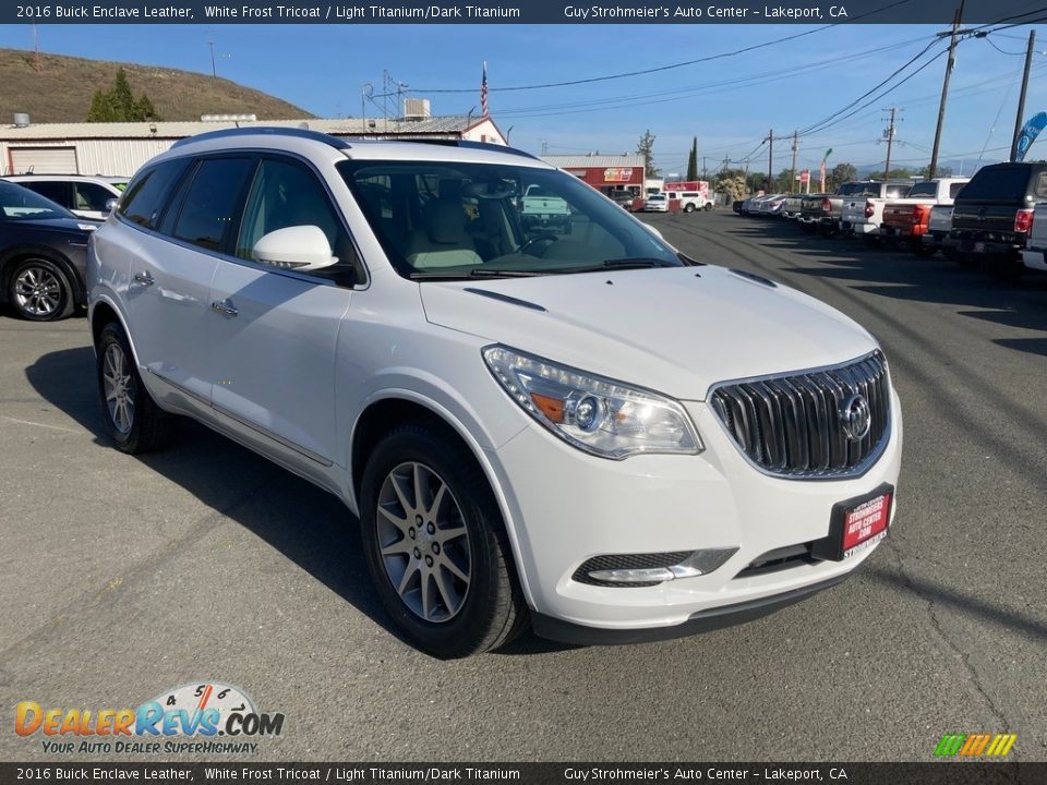 2016 Buick Enclave Leather White Frost Tricoat / Light Titanium/Dark Titanium Photo #1