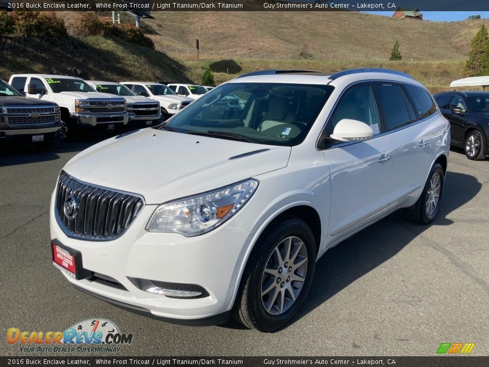 2016 Buick Enclave Leather White Frost Tricoat / Light Titanium/Dark Titanium Photo #3