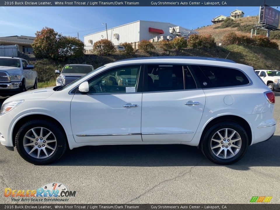 2016 Buick Enclave Leather White Frost Tricoat / Light Titanium/Dark Titanium Photo #4