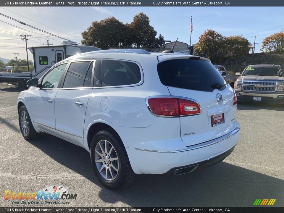 2016 Buick Enclave Leather White Frost Tricoat / Light Titanium/Dark Titanium Photo #5