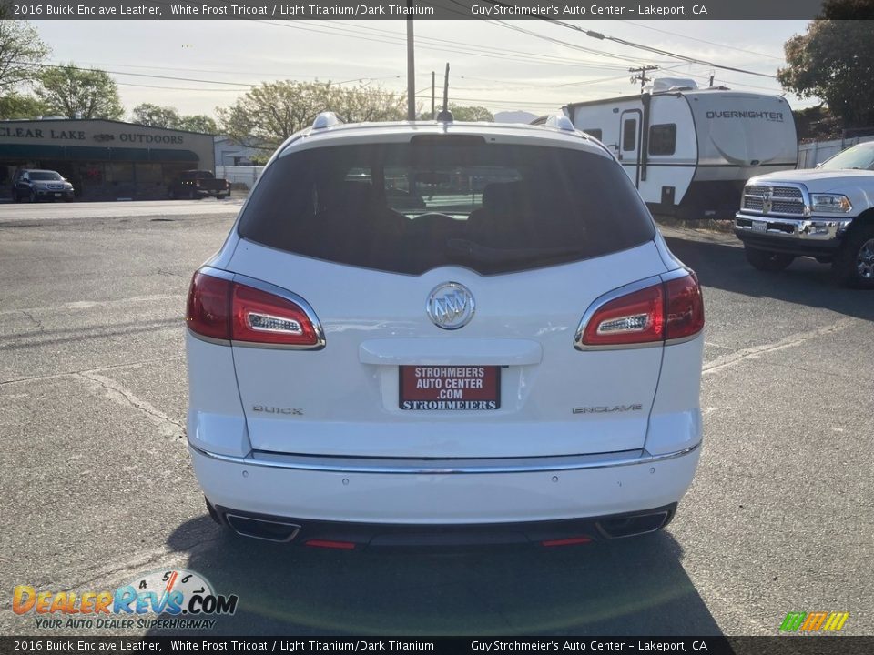 2016 Buick Enclave Leather White Frost Tricoat / Light Titanium/Dark Titanium Photo #6