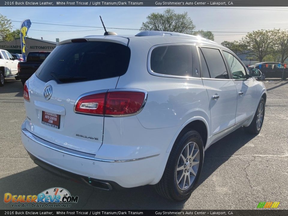 2016 Buick Enclave Leather White Frost Tricoat / Light Titanium/Dark Titanium Photo #7