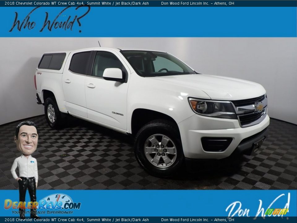 2018 Chevrolet Colorado WT Crew Cab 4x4 Summit White / Jet Black/Dark Ash Photo #1