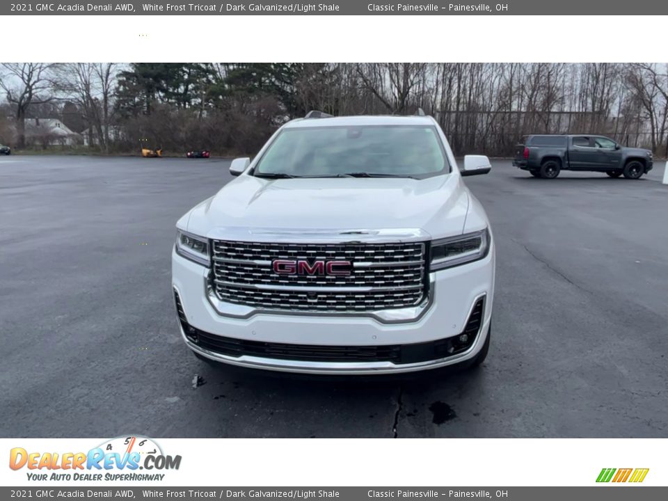 2021 GMC Acadia Denali AWD White Frost Tricoat / Dark Galvanized/Light Shale Photo #3