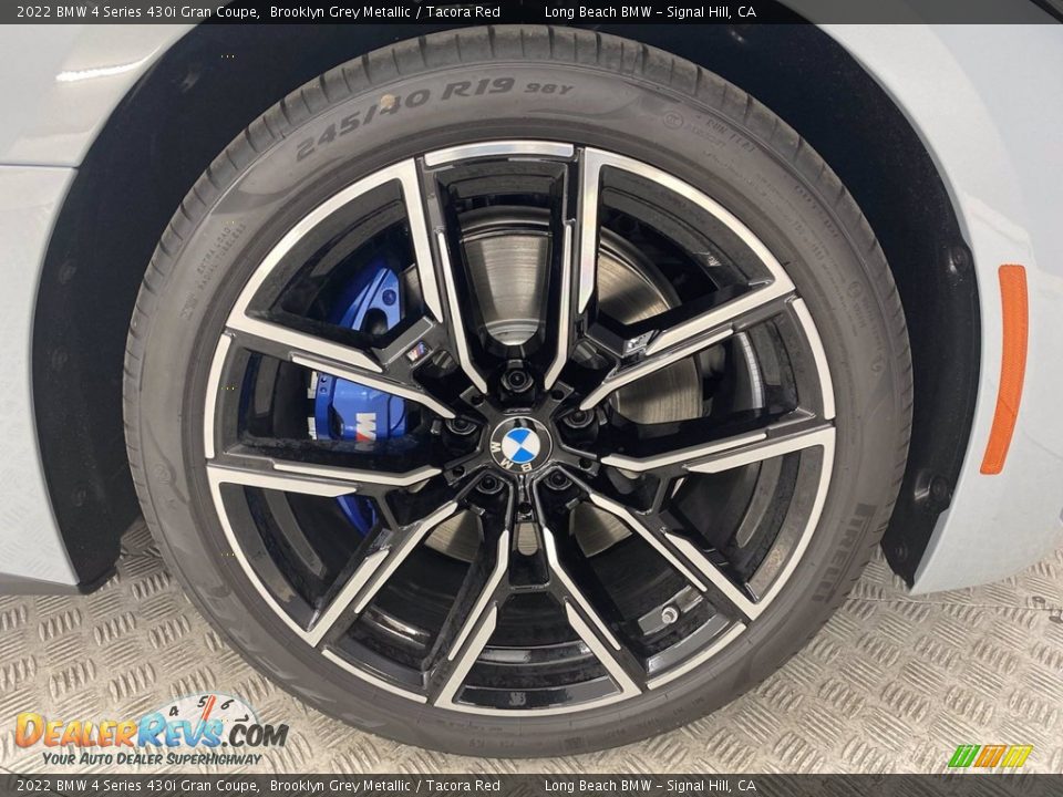 2022 BMW 4 Series 430i Gran Coupe Brooklyn Grey Metallic / Tacora Red Photo #3